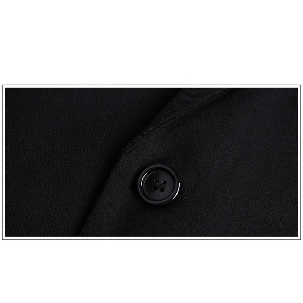 SETELAN JAS FORMAL HITAM RESMI KANTOR NIKAH PRIA SLIMFIT BAHAN HIGH TWIST PAKET LENGKAP 5IN1 ORIGINAL NIKAYU