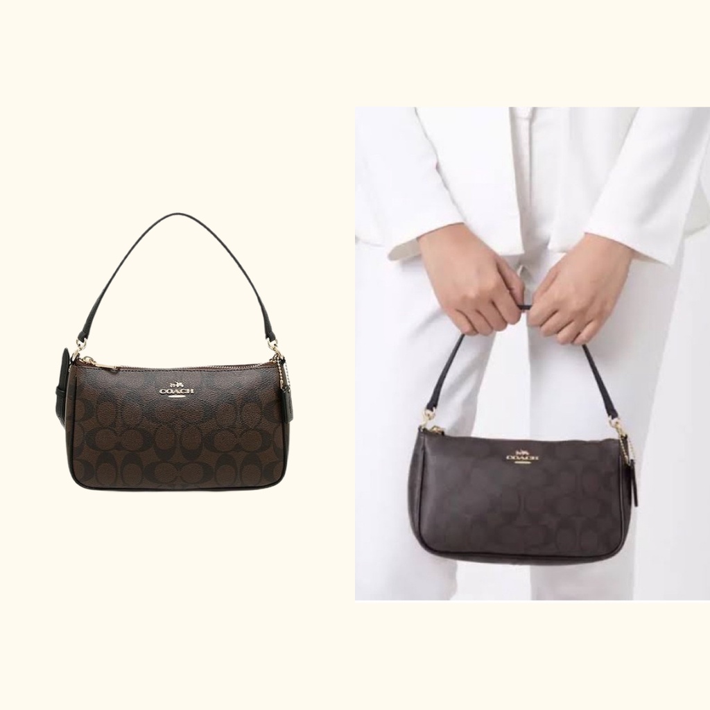 Coach Bag F36674 Messico Pouch Bag - Black Brown