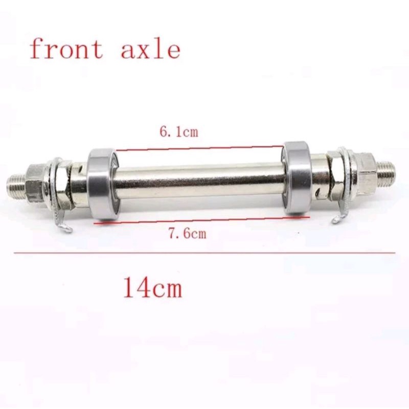 Axle As Tengah Hub Depan Bearing rs 6000 Sepeda