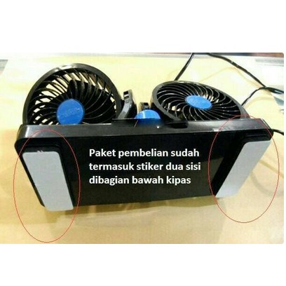 Kipas Angin Mobil Di Lighter 24v Colok Rokok / Fan Double Blower truk truck bus