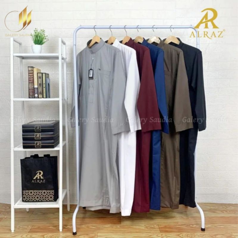 Jubah AlRaz Reguler dewasa remaja - kancing polos /jubah alraz