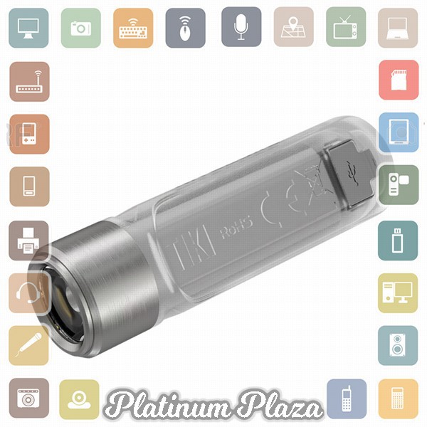 Nitecore TIKI Mini Senter LED OSRAM P8 300 Lumens - Black`3GDDT4-