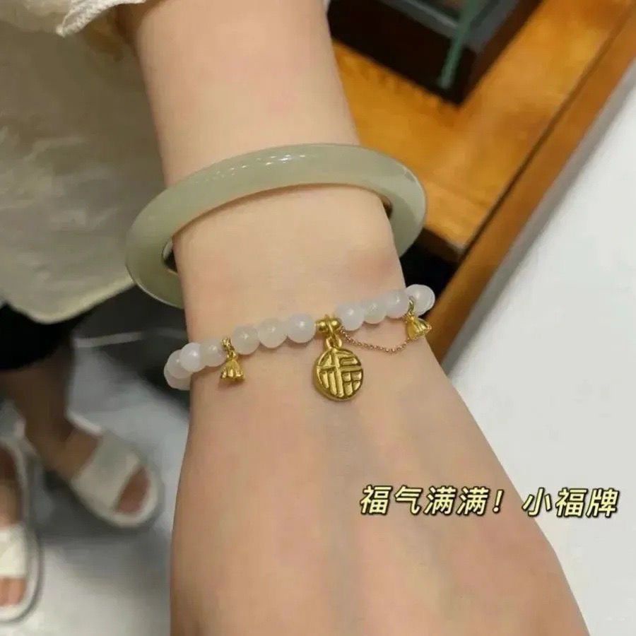 Gelang Desain Lotus Fu Good Luck Untuk Wanita