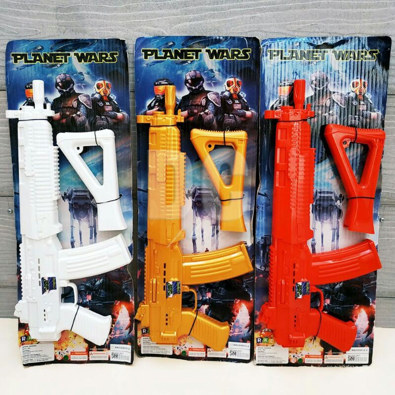 Mainan Anak Tembak Planet Wars Besar Warna RANDOM | Tembak Bisa Bunyi Kretek