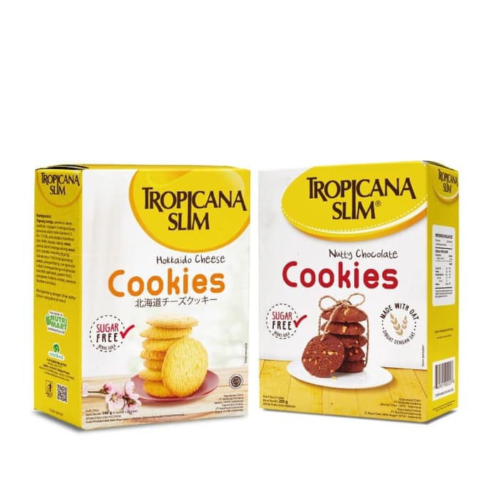 

Tropicana Slim Hokkaido Cheese Cookies + Nutty Chocolate Cookies