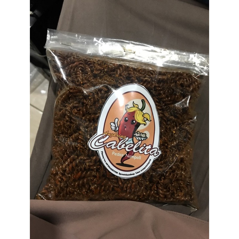 

makaroni spiral (bumbu seblak)