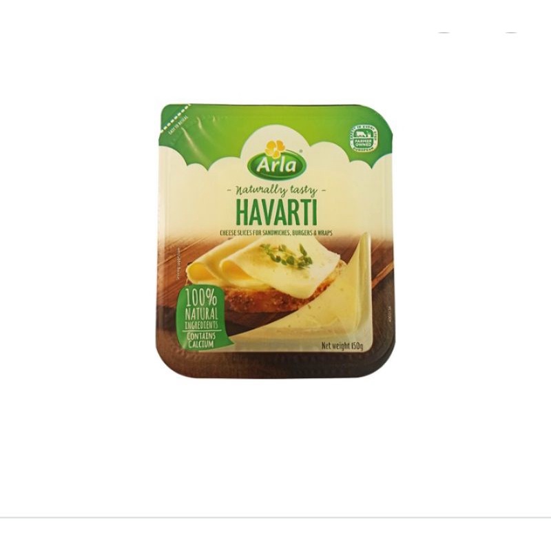 

(KEJU) ARLA HAVARTI CHEESE 150GR (HARGA TERMURAH)