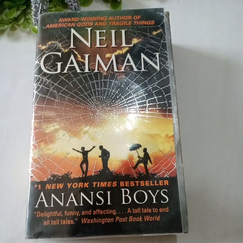 [ FIKSI ] Neil Gaiman Anansi Boys sandman Preloved Bahasa Inggris Original-3
