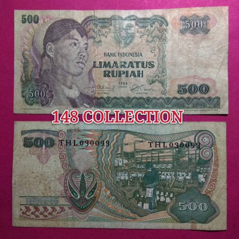 Uang kuno 500 sudirman tahun 1968
