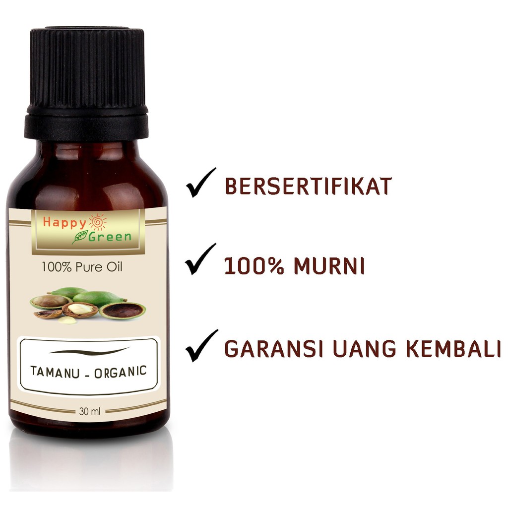 Happy Green ORGANIC Tamanu Oil - Minyak Tamanu Murni Organik