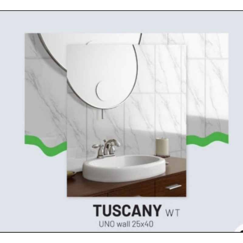 keramik uno tuscany white 25 x 40