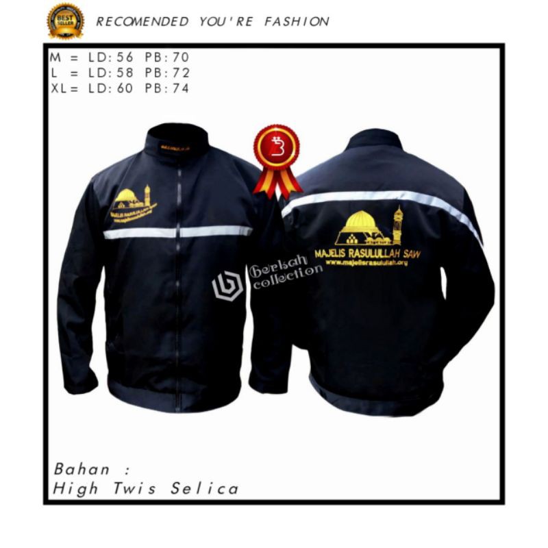 (COD) JAKET MAJELIS ROSULULLOH ORIGINAL JAKET MAJLIS SHOLAWAT AZZAHIR SYUBBANUL MUSLIMIN