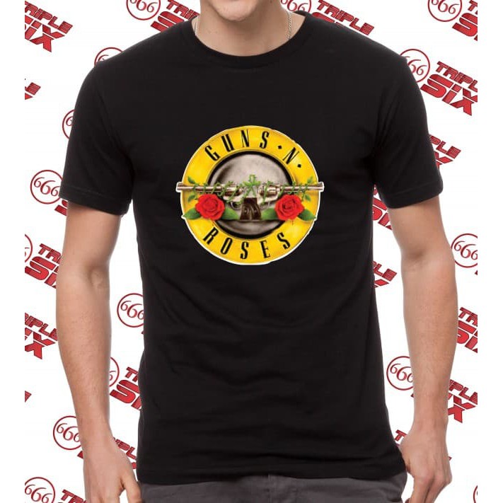 kaos guns n roses hitam