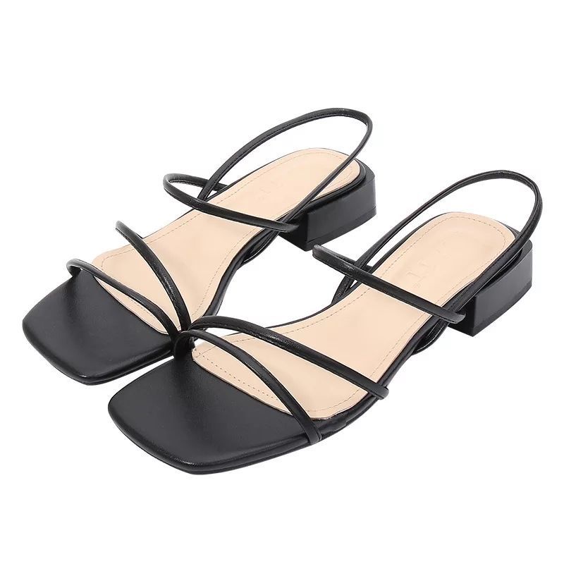 SANDAL WANITA HAK TAHU 3CM MODEL TALI SA95