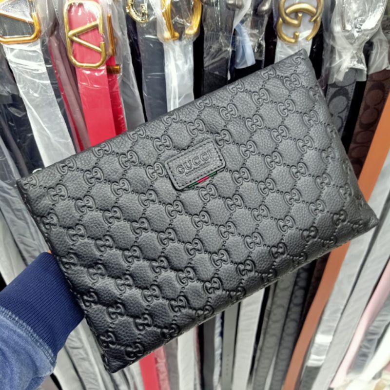 Clutch Leather Tas Tangan Handbag Kulit Asli Premium Quality