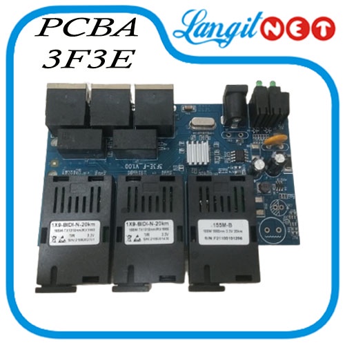 PCBA MEDIA CONVERTER 3F3E  3 FO 3 ETH 10 100Mbps