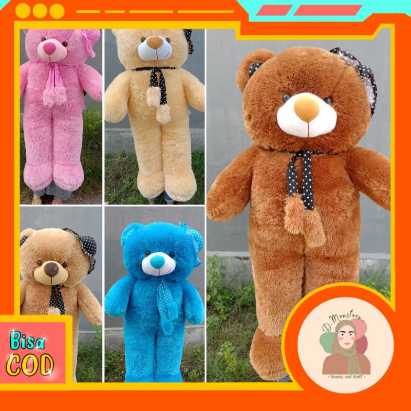 Boneka Bear Syal ukuran 1,1 meter || Bear Syal Besar || Boneka Besar Jumbo || Boneka Bear Syal besar