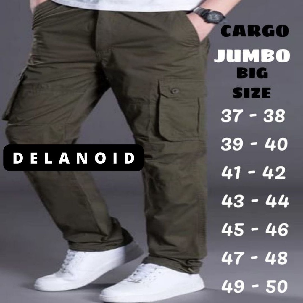 Celana Cargo Jumbo Panjang Pria Big Size