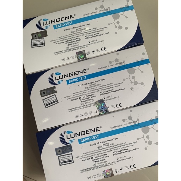 Termurah [READY] LUNGENE Biru AKL Swab Antigen
