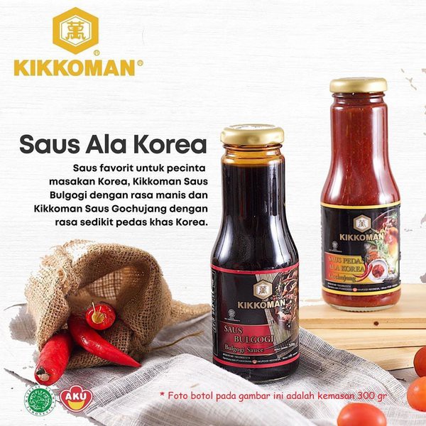 Kikkoman Bulgogi Sauce Saus Saos Marinasi Korea Halal 300 G gr gram / 300gr