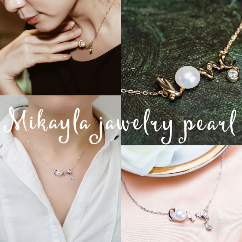 Kalung mutiara lombok|Kalung mutiara|Kalung rhodium mutiara asli lombok|Kalung mutiara air tawar|Kal