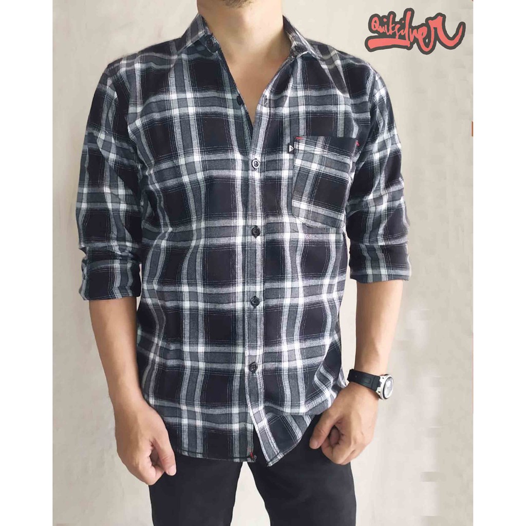 Kemeja Flanel Panjang Distro Cowok QUiksilver