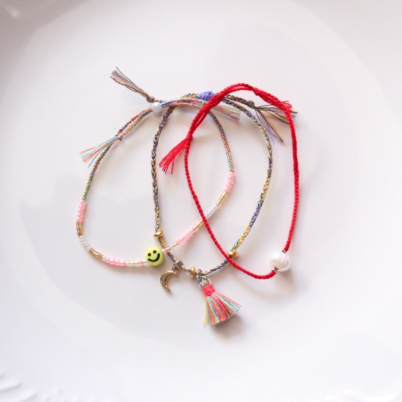 gelang tangan bundle of joy loliastuff (gelang set/ gelang/ gelang boho/ gelang kepang/ gelang beads/ gelang braided/ gelang mutiara/ gelang bracelet/ gelang tali/ gelang friendship)