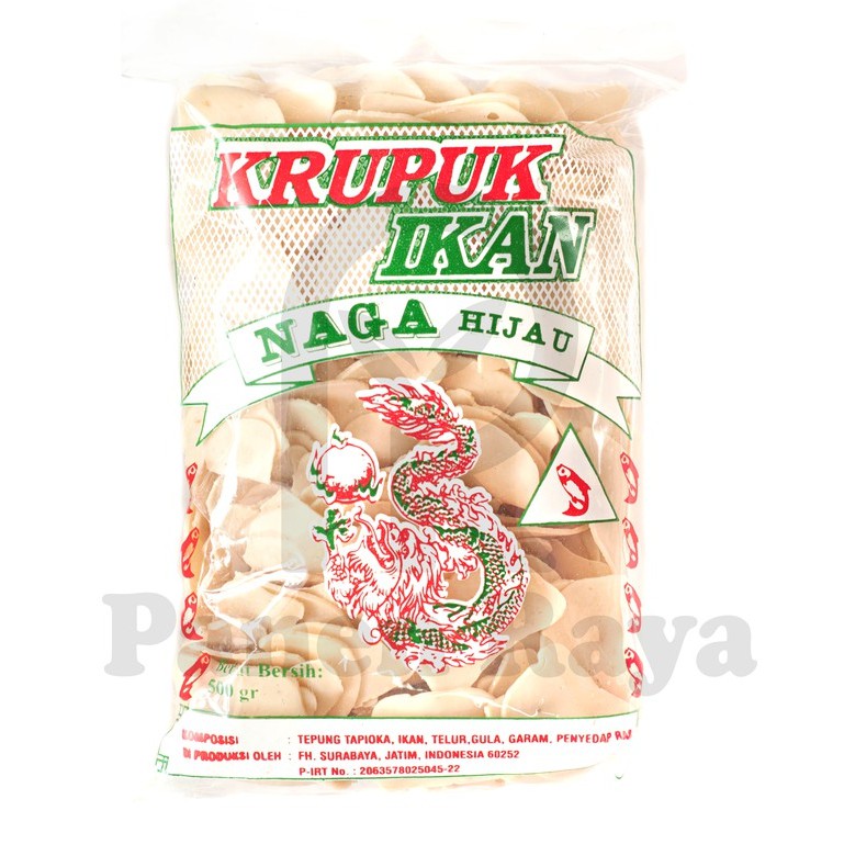 

Krupuk Ikan Naga Hijau Kerupuk Mentah Naga 500gr