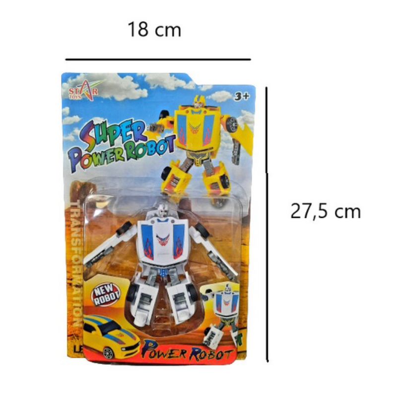 ( ST24 - RB1 ) Mainan Mini Robot Transformers Super Power Robot Bumblee Bee Mika ST24-RB1