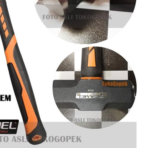 ✫ CAMEL PALU BOGEM 3 LB RUBBER GRIP PENGHANCUR BETON TEMBOK BATU - BESAR ❅