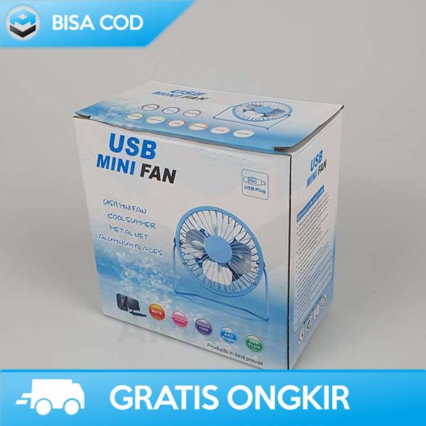 KIPAS ANGIN DUDUK MINI KENCANG SANHUAI USB FAN PORTABLE BAHAN BESI