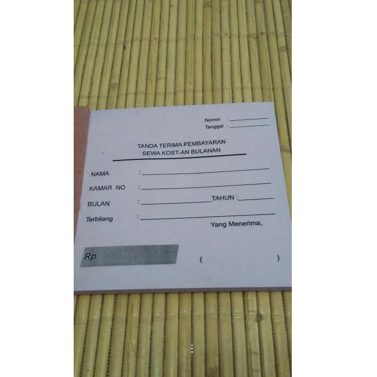 

<ZaX ☼> Kwitansi untuk Kost - Kost an ||Tren kekinian