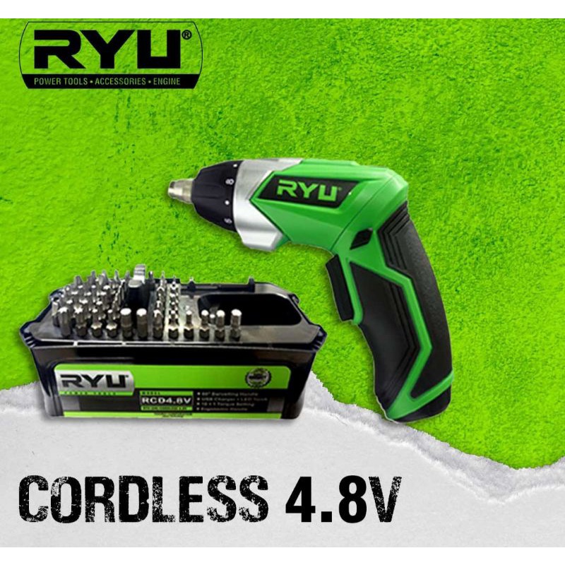 USB CORDLESS RCD 4,8V/ Bor Baterai Ryu RCD 4,8v