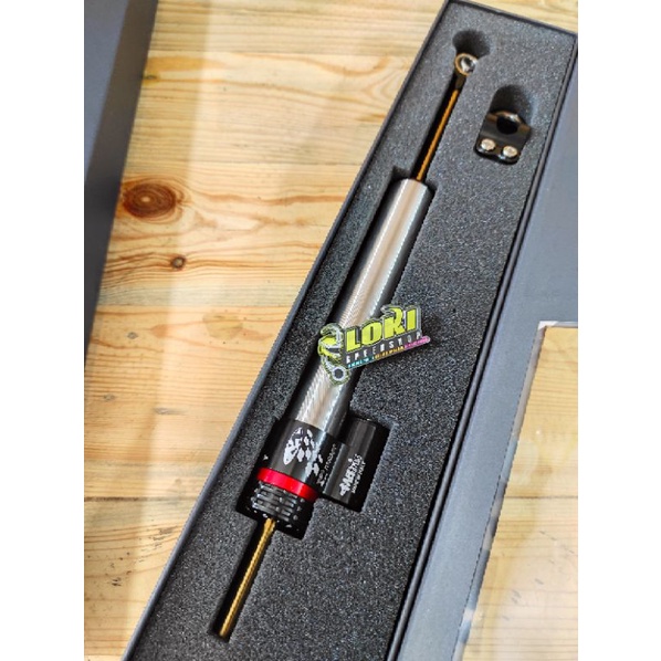 Stabilizer Stabiliser Steering Damper Matris Carbon Silver Panjang Pendek Ninja R RR Rxking-2