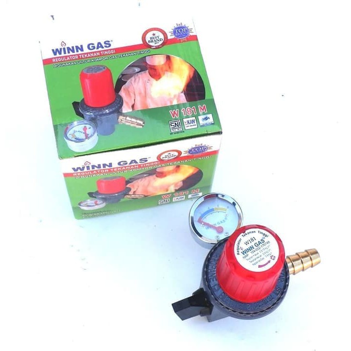 Winn Gas - Regulator + Amper Winn W181M Kompor Gas Tekanan Tinggi
