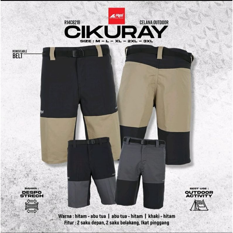 CELANA PENDEK REI CIKURAY TERBARU ORIGINAL PRODUK AREI OUTDOORGEAR CELANA GUNUNG CELANA HIKING REI