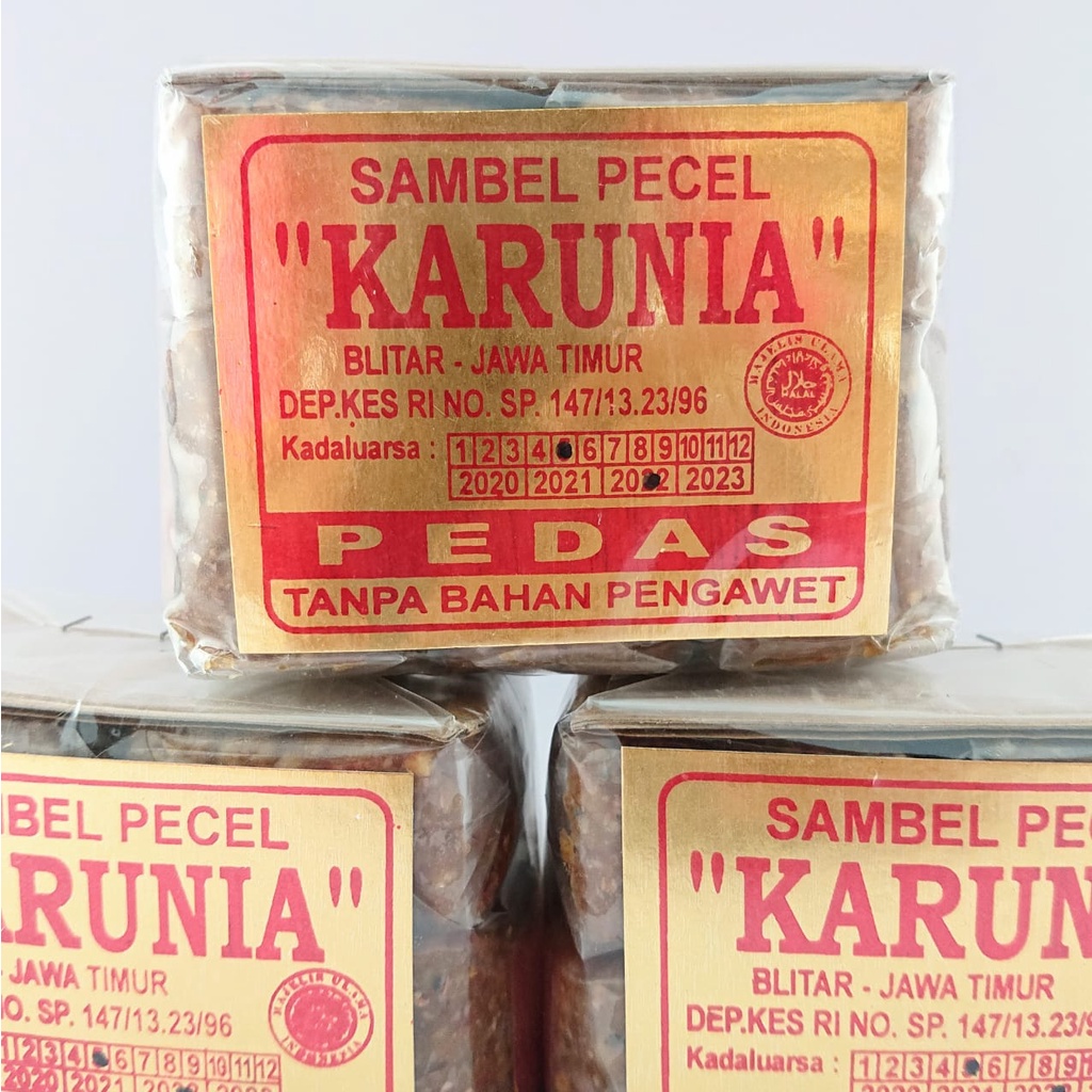 

Sambal Pecel Blitar Karunia Sambel Kacang Siap Makan 420 Gram