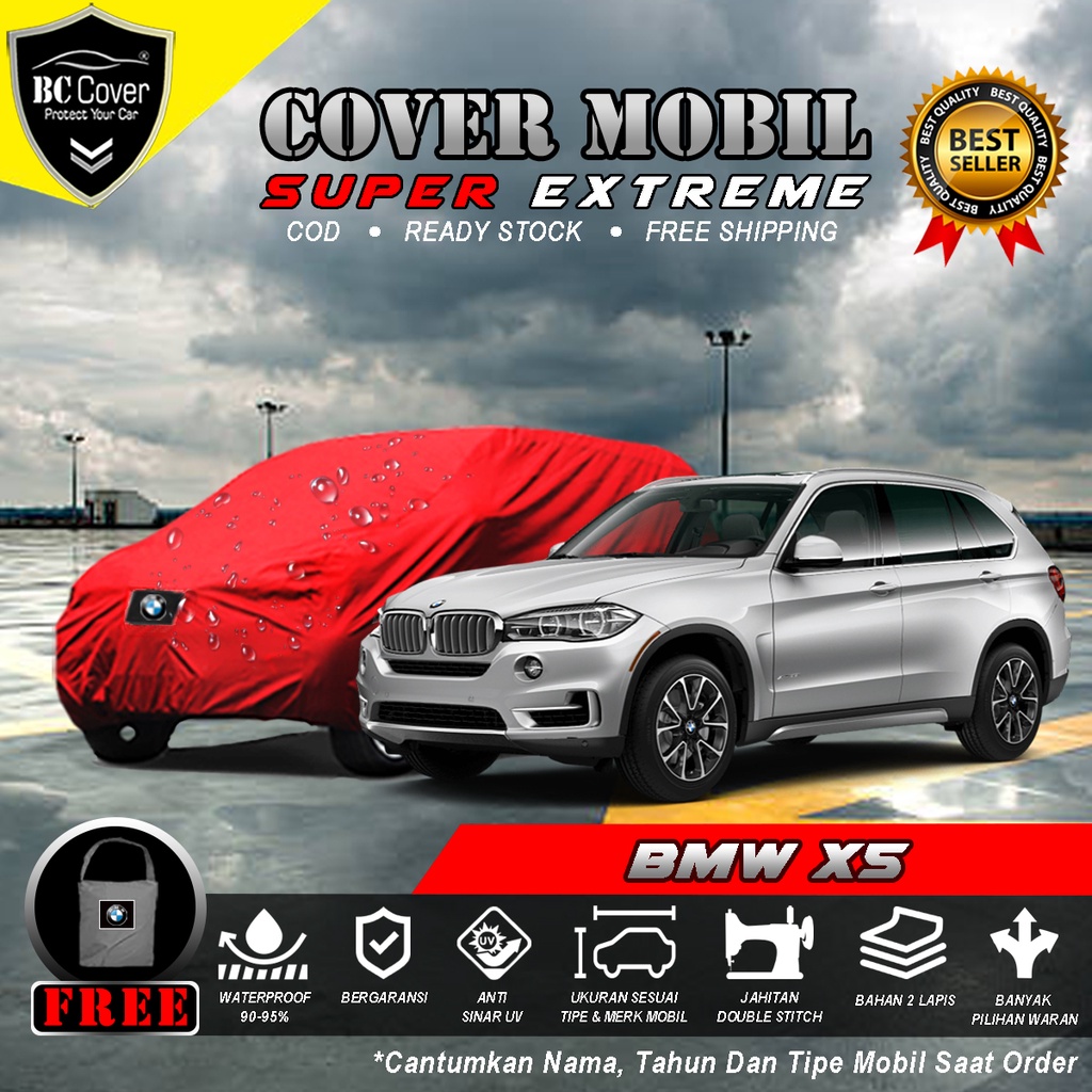 Body Cover Mobil BMW X5 Outdoor / Sarung Mobil BMW X5 F15 E70 E53 Waterproof / Selimut Mobil Penutup Mobil BMW X5 Anti Air Tutup Pelindung Mantel Mobil BMW X5 Anti Air Waterproof