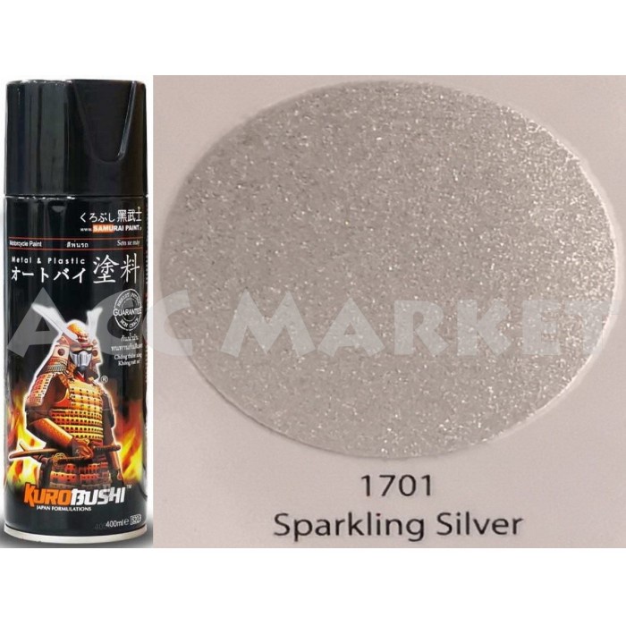 Pilox Samurai Pilok Pylox Perak Metalik Sparkling Silver 1701