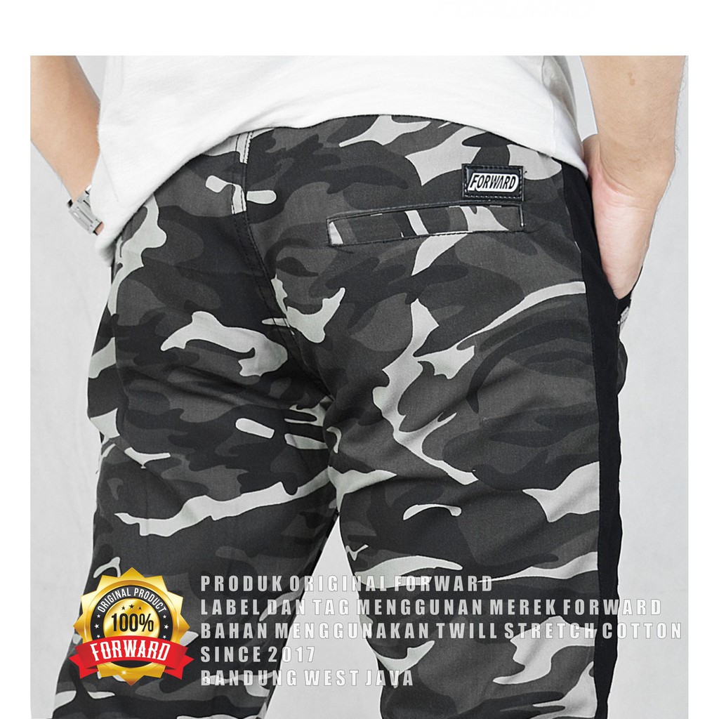 Celana Joger Pria Army Camo Loreng Pant Forward