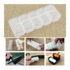 Cetakan Nasi Sushi Sushi Maker Set Roll Cetakan Lemper Cetakan Sushi Alat Plastik Roller Korean Cetakan Sushi Kotak - Cetakan Lemper Cetakan Nasi Bento - Sushi Maker - Sushi Mold - Cetakan Nasi Isi - Bento Nasi