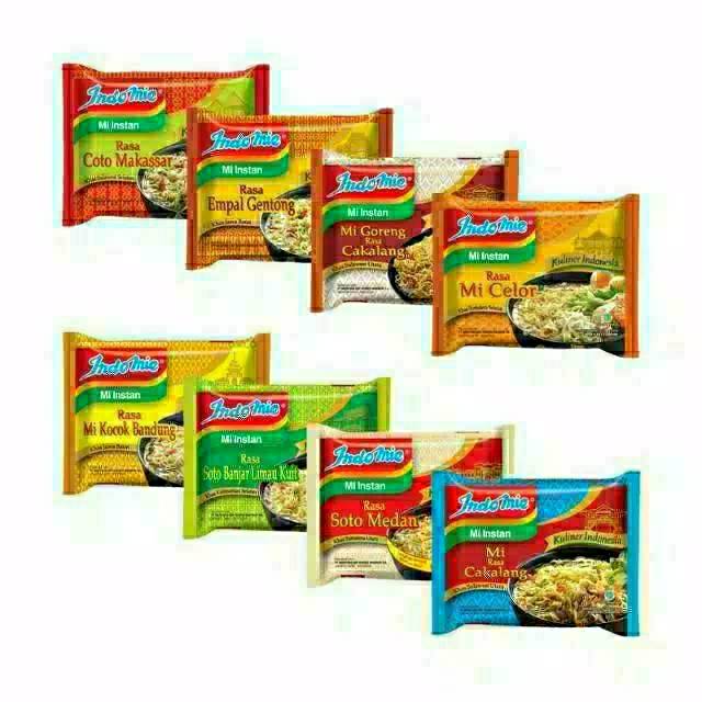 

Indomie kuah dan goreng all varian