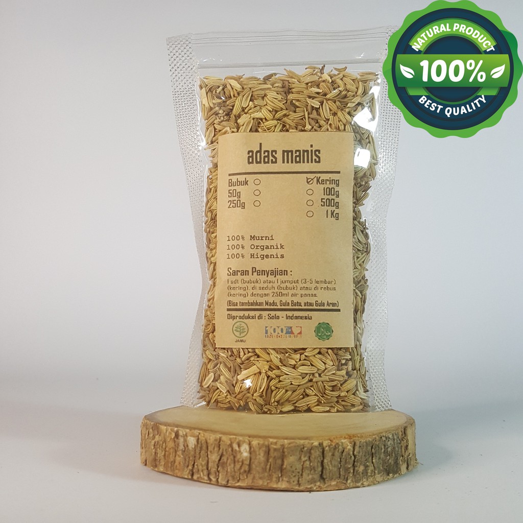 

ADAS MANIS KERING 100gr - Pimpinella Anisum - MURNI - JSR - REMP
