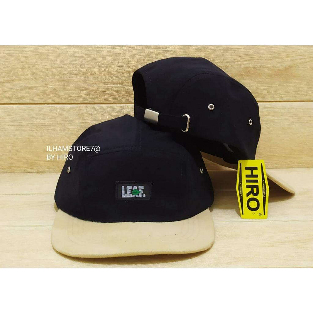 [COD]Topi Snapback Bordir Leaf Lima Panel/Topi Distro Pria/Topi Keren