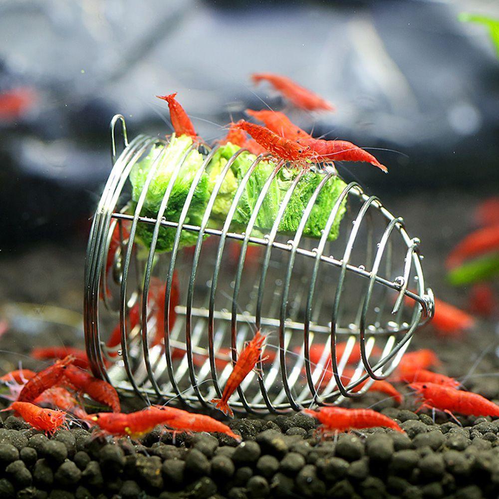 Solighter Aquarium Umpan Feeder Tahan Lama Fish Tank Trap Basket Fishing Lure Cage