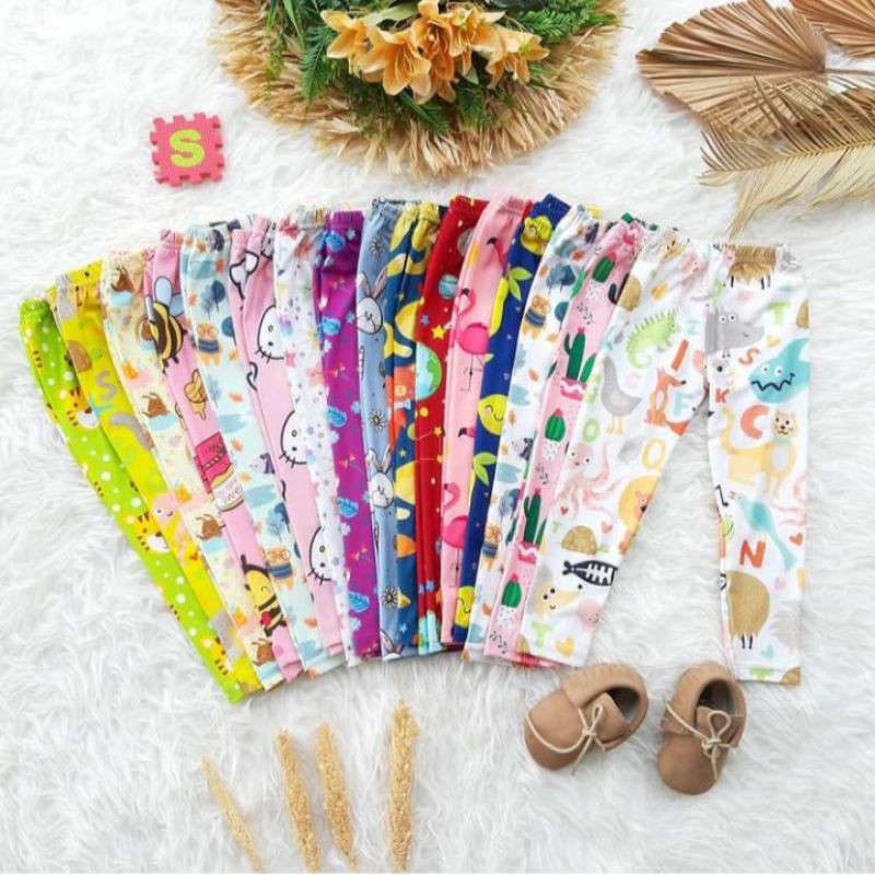 Leging anak perempuan,Legging motif size Xs-Xxl (pilih motif = chat)