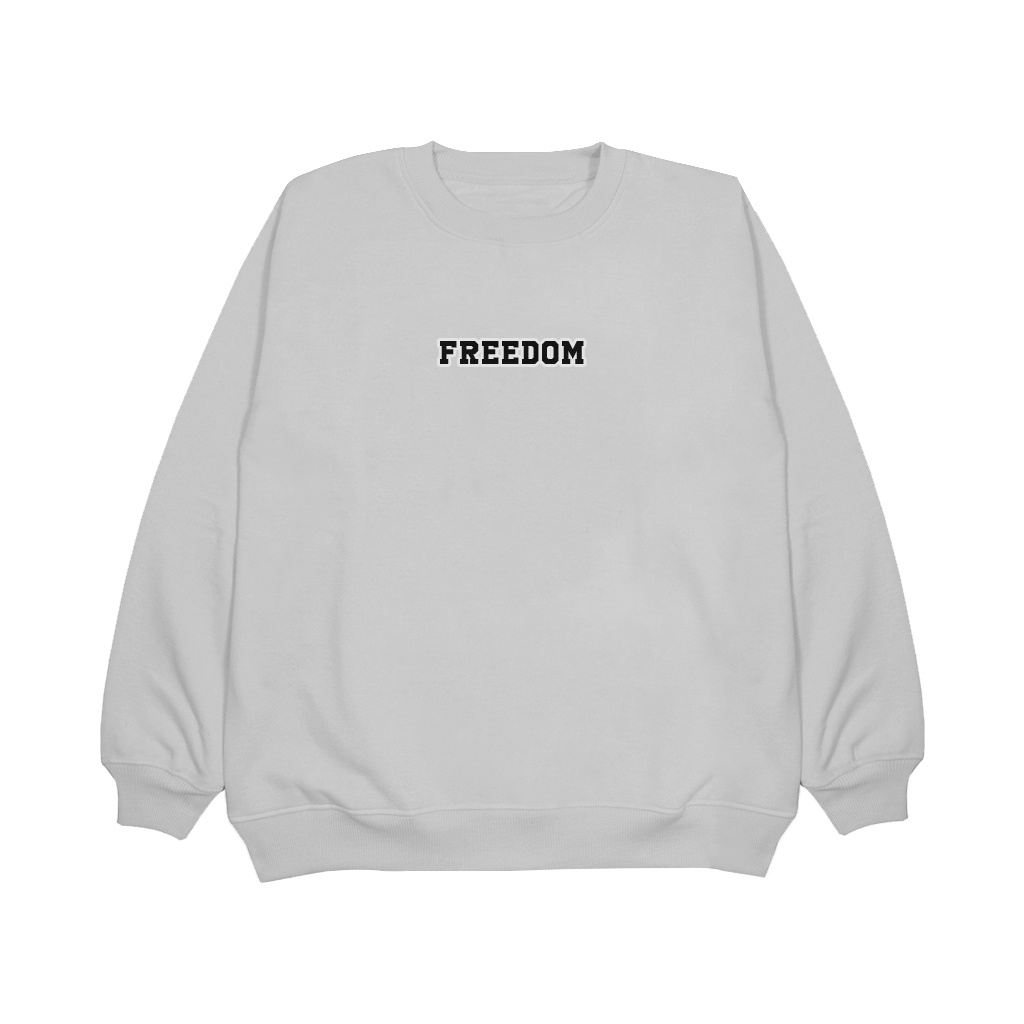 Sweater Crewneck Basic(FREEDOM) Oversize{UNISEX)