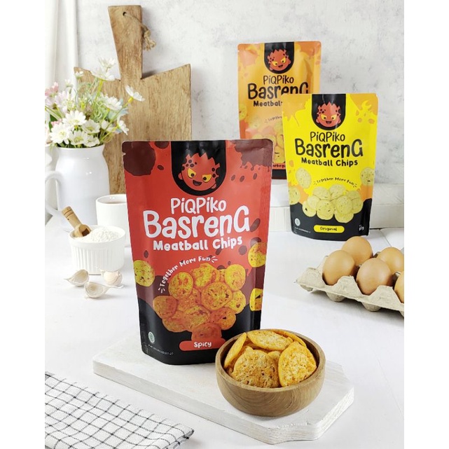 

Piqpiko Snack - Basreng Pedas / Barbeque / original / cemilan enak
