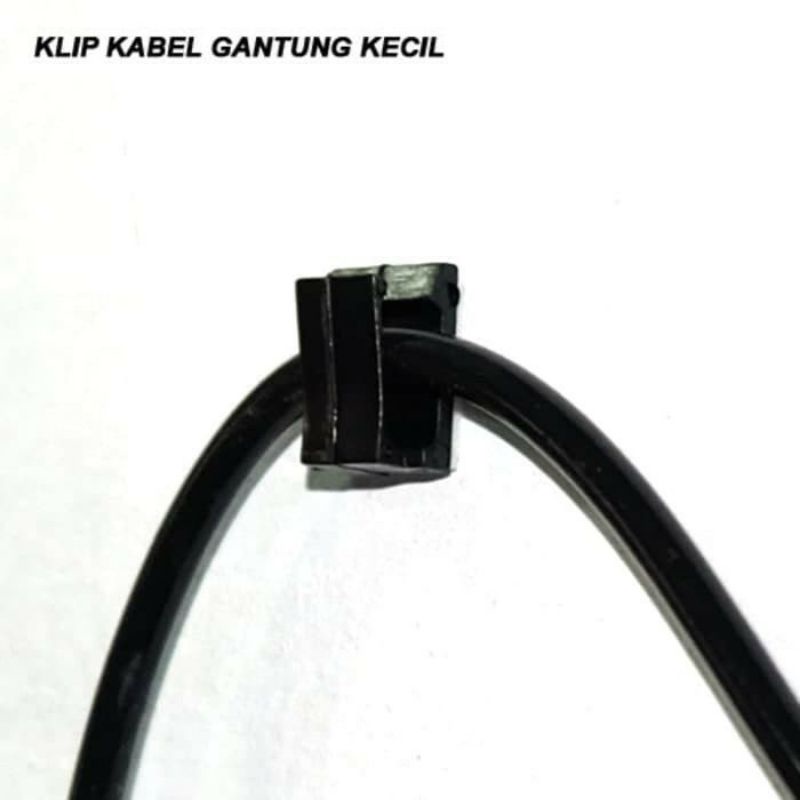 CLIP CABLE SQUARE CLIP MINI /Penjepit Kabel Klip Tempel Perekat Kuat / Clip Penjepit Holder Kabel Gantungan / Klil Kabel