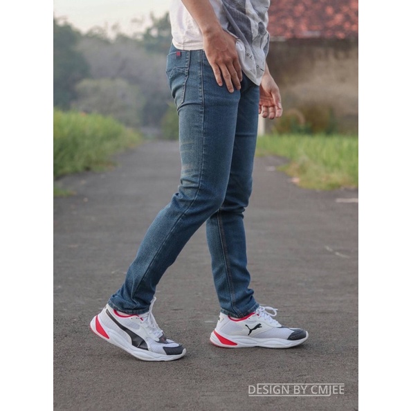 Celana Panjang Jeans Pria Celana Panjang Jeans Cmjee Simple Retro